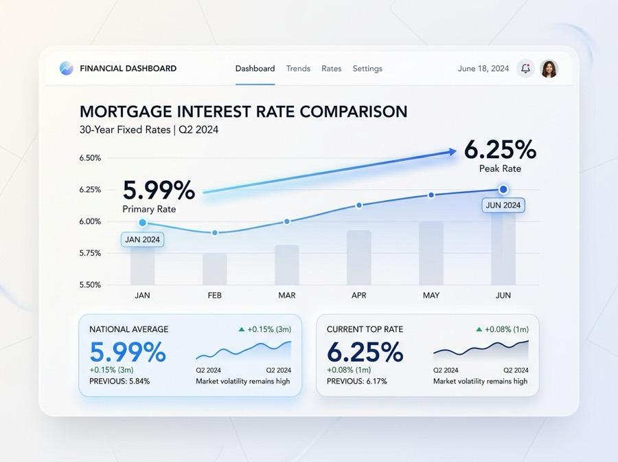 Mortgage rate analytics chart